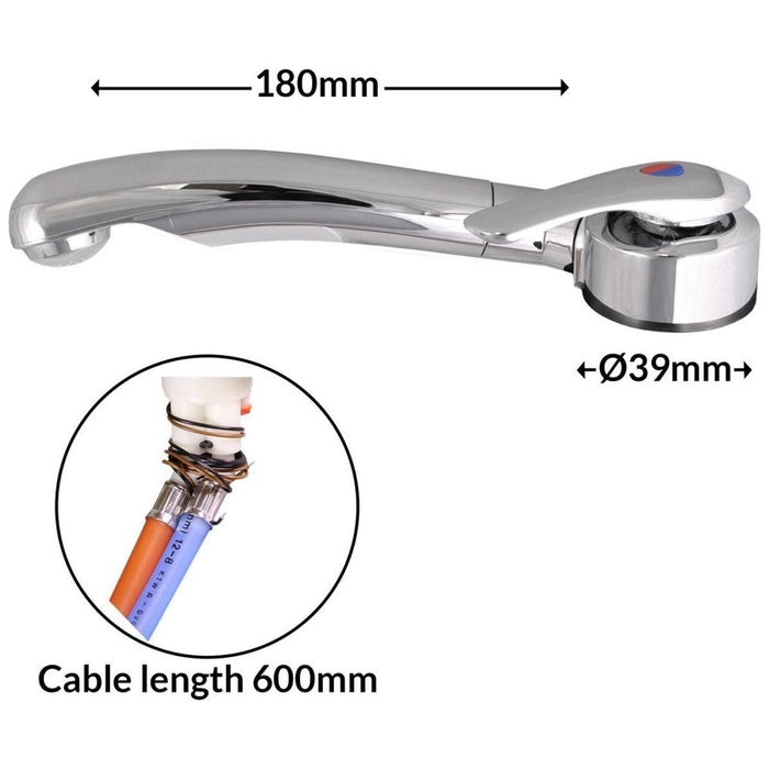 Single Lever Twist Mixer Tap Left Hand