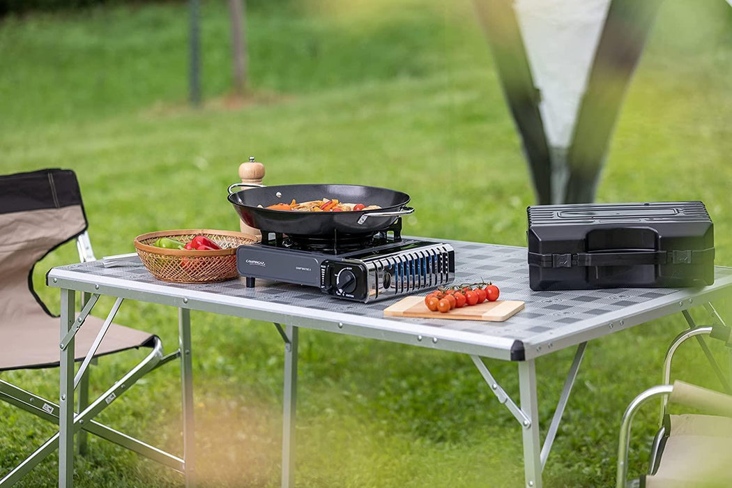 Campingaz Bistro 3 Grey Camping gas stove with Griddle Campingaz - UK Camping And Leisure