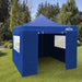 Dellonda 3x3m Pop-Up Gazebo & Side Walls Water Resistant Fabric - Blue Dellonda - UK Camping And Leisure