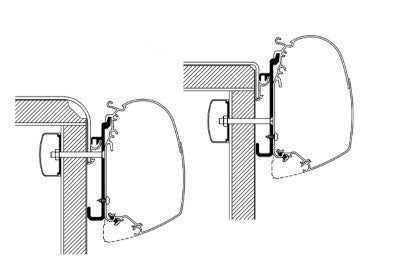Thule Omnistor 5200/8000/4200 Awning Adapter Wall Rapido Serie 7/8/9 Thule - UK Camping And Leisure