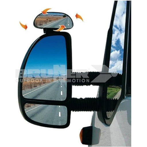 MDS1203 Brunner Optilus blind spot clip-on adjustable mirror 7307103NB Brunner - UK Camping And Leisure