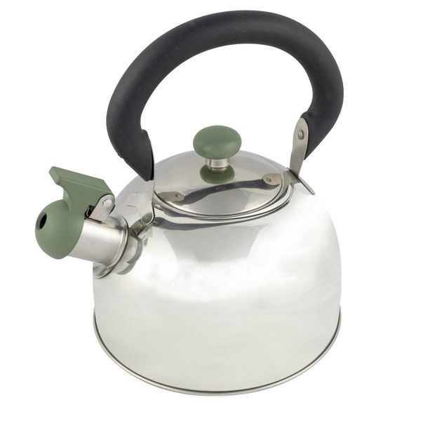 Bo-Camp Whistling Kettle Trend 2 Foldaway Handle Rvs 2.5L