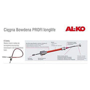 AL-KO 890mm Bowden cable 247284 AL-KO - UK Camping And Leisure