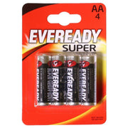 Eveready AA Zinc Battery (x4) for Everyday Use Eveready - UK Camping And Leisure