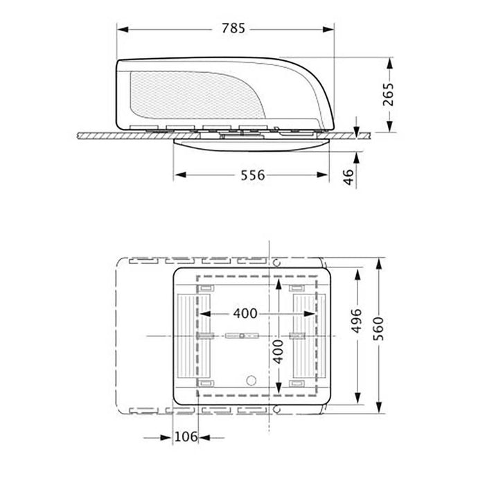 Aventa Compact Air Conditioner Cream Truma - UK Camping And Leisure