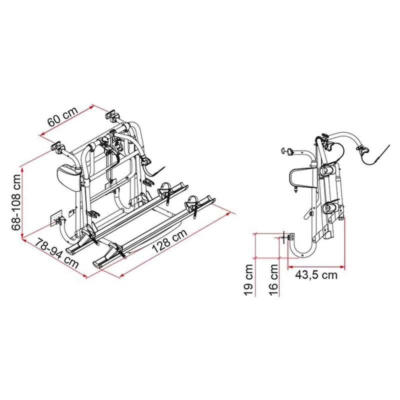 Fiamma Carry-Bike Lift 77 (02096-44-) Fiamma - UK Camping And Leisure