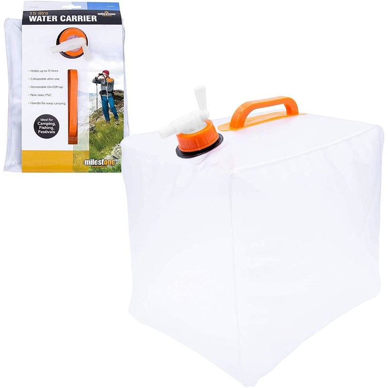 15L Collapsible Water Carrier 65870 Milestone Camping - UK Camping And Leisure