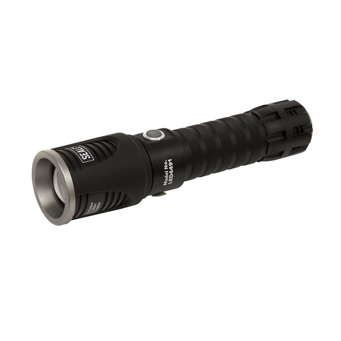 Sealey Aluminium Torch 5W SMD LED Adjustable Focus Rechargeable with USB Port Sealey - UK Camping And Leisure