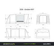 Outdoor Revolution Airedale 400T Air Tent 4 Berth Family Tent Inc Footprint - View 12