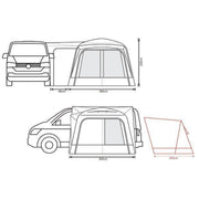 Outdoor Revolution Cayman DT (180-220) 2025 Driveaway Awning Outdoor Revolution - UK Camping And Leisure