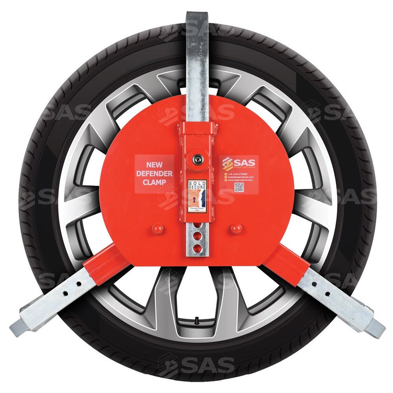SAS Security Products SAS New Defender Large Wheelclamp Lock Keyed Alike - Main Product Image | UK Camping and Leisure