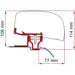 Fiamma NV 200 Bracket Kit for F40van 210 Awning - Deep Black Fiamma - UK Camping And Leisure