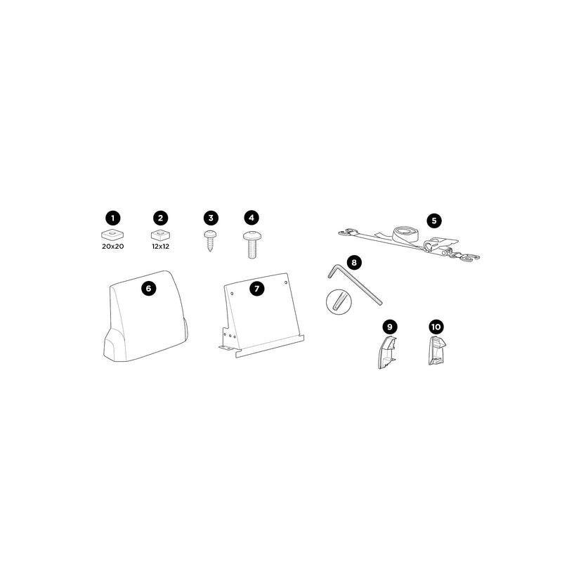 Thule 321 End Cap for Left Side