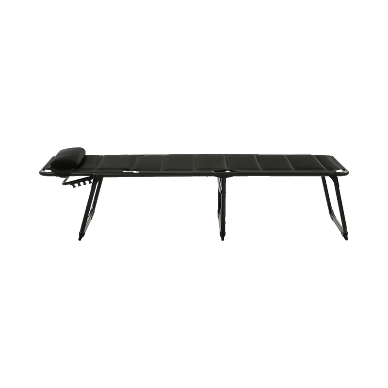Travellife Barletta Lounger Black | breathable, lightweight, garden