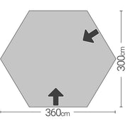 Quest Screen house 6 Pro pop up Gazebo (Grey) Quest Leisure - UK Camping And Leisure
