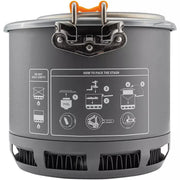 Jetboil Stash Ultralight Camping & Backpacking Stove Cooking System - Grey Jetboil - UK Camping And Leisure