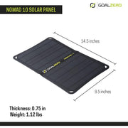 Goal Zero Nomad 10 Solar Panel Postable Charger Goal Zero - UK Camping And Leisure
