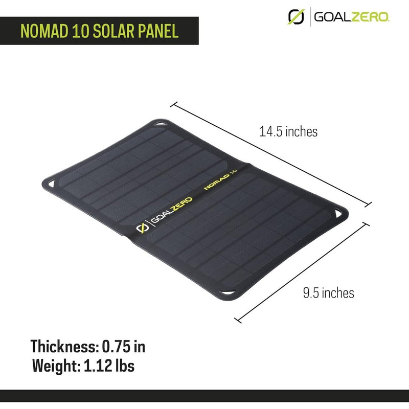 Goal Zero Nomad 10 Solar Panel Postable Charger Goal Zero - UK Camping And Leisure