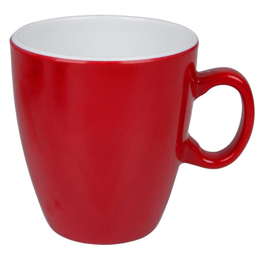 Bo-Camp Mug Two Tone Melamine 4 Pieces Red Bo-Camp - UK Camping And Leisure
