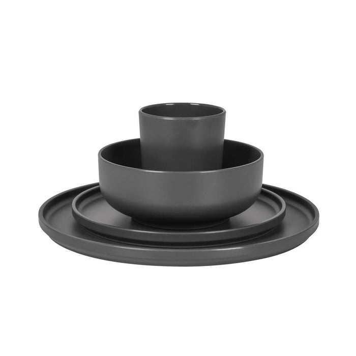 Bo-Camp Industrial Collection Tableware Patom 16 Pieces Anth Bo-Camp - UK Camping And Leisure