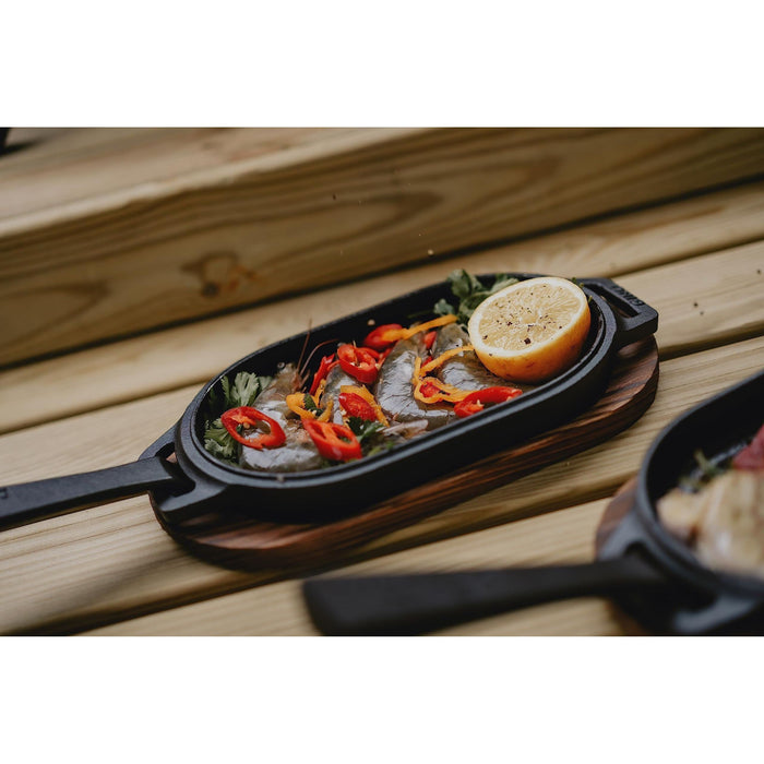 Cast Iron Griddle Pan GP090101 Gino D'Acampo - UK Camping And Leisure