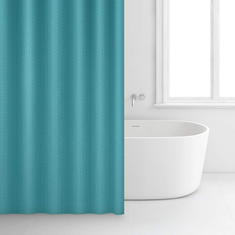Shower Curtain Green Dash 2349 Rayen - UK Camping And Leisure