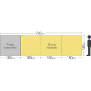 Quest Screen Shield Windbreak (1 panel) Quest Leisure - UK Camping And Leisure