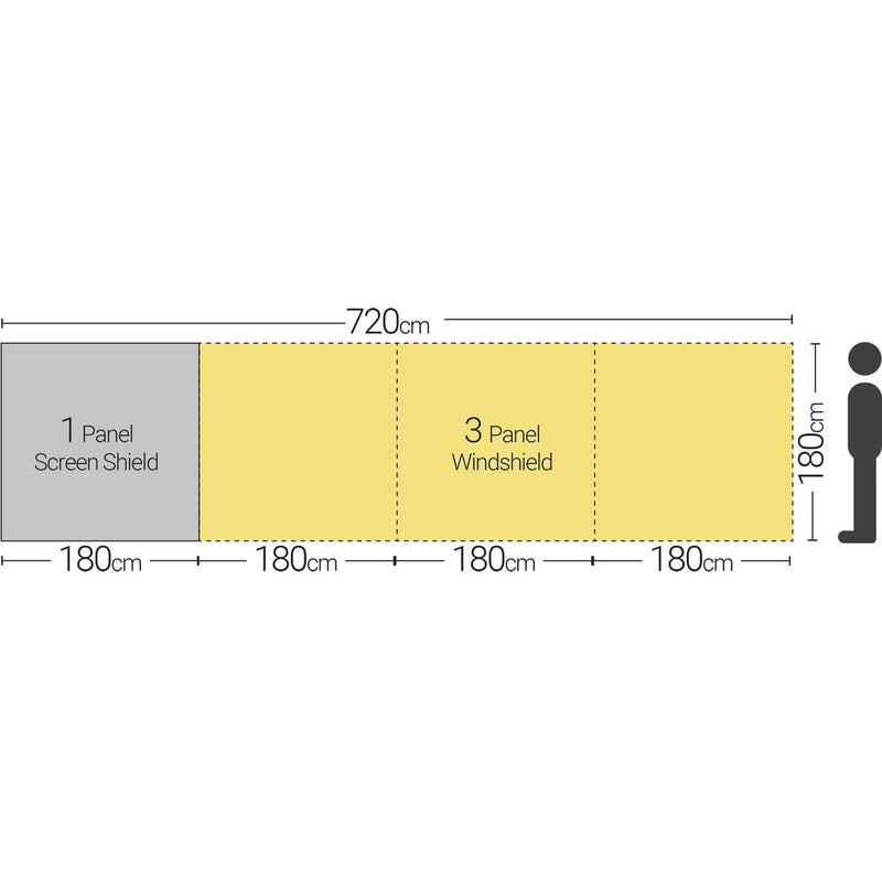 Quest Screen Shield Windbreak (1 panel) Quest Leisure - UK Camping And Leisure