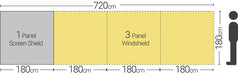 Quest Screen Shield Windbreak (1 panel) Quest Leisure - UK Camping And Leisure