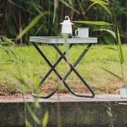 Travellife Noto Table Top For Lago & Como Stools - Dark Grey | waterproof, lightweight, camping table, garden