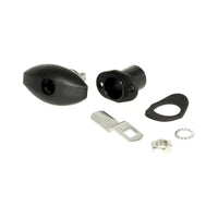 Zadi Push Lock Small Black for Caravan/Motorhomes