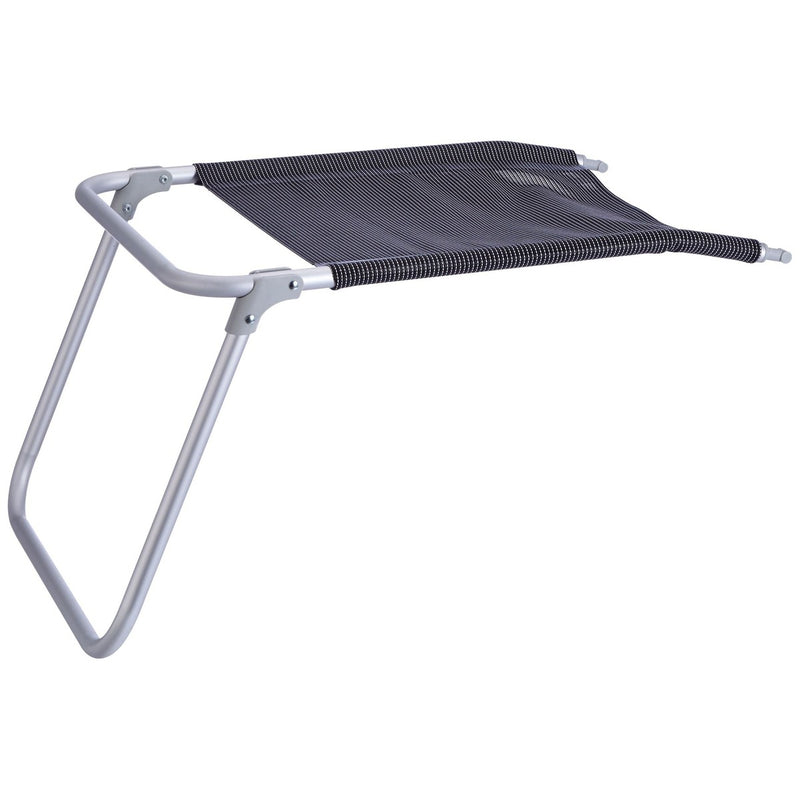Malaga Compact Footrest Silver 9101170 Camp 4 - UK Camping And Leisure
