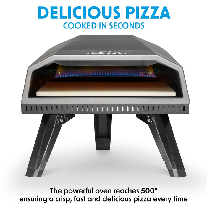 Dellonda Gas Pizza Oven with Water-Resistant Cover/Carry Bag & 12" Pizza Peel Dellonda - UK Camping And Leisure