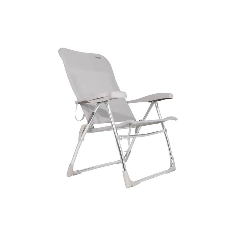 Crespo Beach Chair AL/206 Light Grey Crespo - UK Camping And Leisure