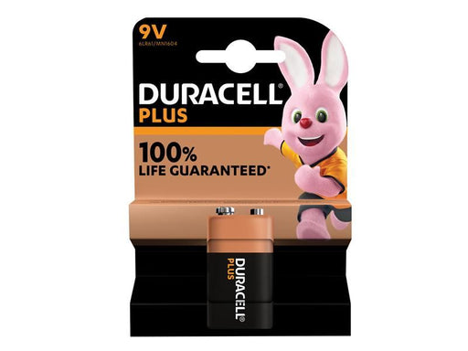 Duracell 9V Plus Power +100% Battery (Single Pack) Duracell - UK Camping And Leisure