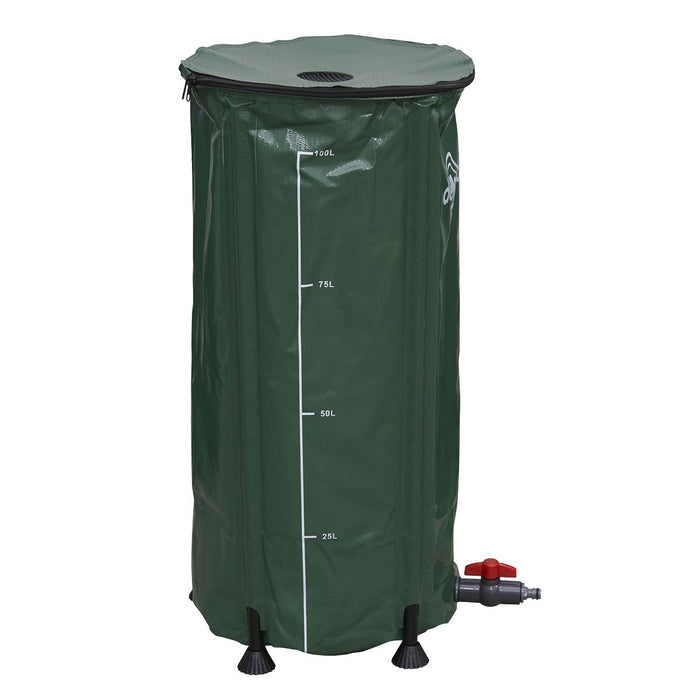 Dellonda Collapsible PVC Garden Water Butt with Zipped Lid & Drain Tap 100L Dellonda - UK Camping And Leisure