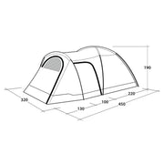 Outwell Cloud 5 Plus Pole Tent Green 5 Person Outwell - UK Camping And Leisure