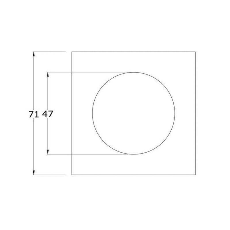 Lock Ring Square Silver � 71 X 71Mm - Image 2 of 2 | UK Camping and Leisure