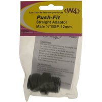 MDS1203 W4 Straight Adaptor Male  BSP 12mm 31214