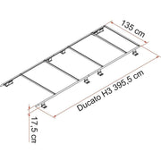 Fiamma Roof Rail Ducato H3 - RHD (05808-04-) Fiamma - UK Camping And Leisure