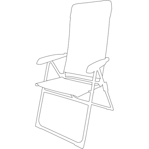 Quest Hygrove Recline  Recline grey F2090 Quest - UK Camping And Leisure