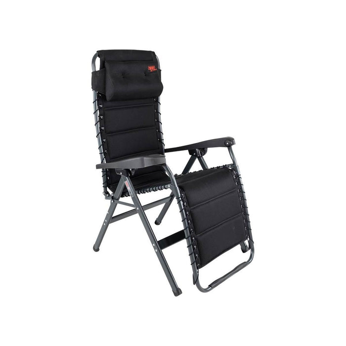 Crespo Zero Gravity Chair AP/232 Air Deluxe Black Crespo - UK Camping And Leisure
