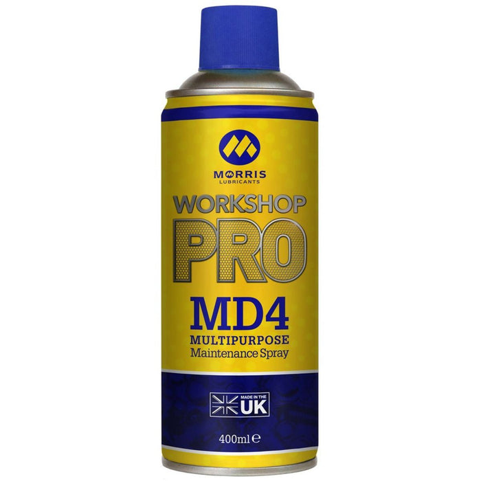 Morris MD 4 Penetrating Fluid Aerosol 400ml Powerful Rust & Corrosion Remover Morris - UK Camping And Leisure