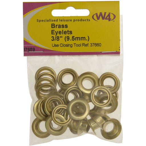 MDS1203 W4 Brass eyelets 3/8in, 9.5mm  20 per pack 37659 W4 - UK Camping And Leisure