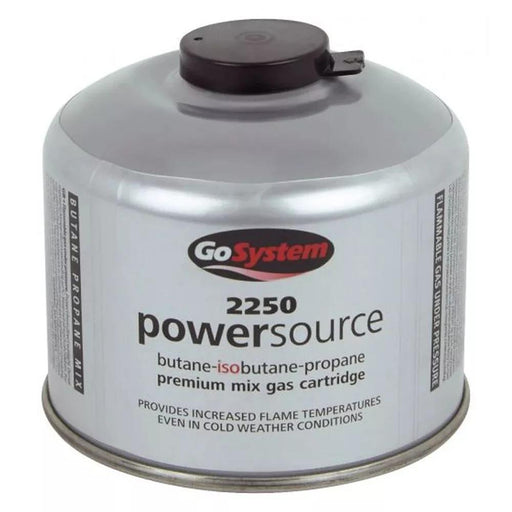 Go System PowerSource Butane Propane Threaded Gas Canister - 220g Go System - UK Camping And Leisure
