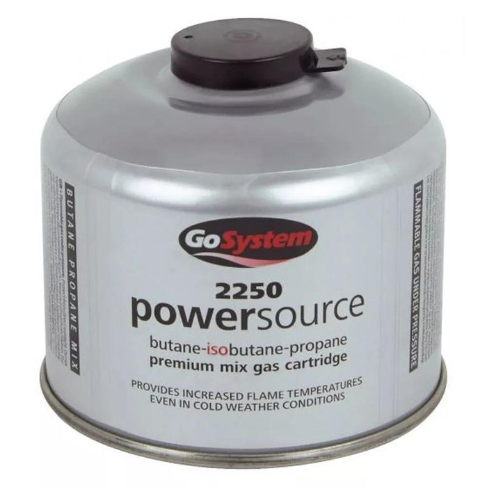Go System PowerSource Butane Propane Threaded Gas Canister - 220g Go System - UK Camping And Leisure