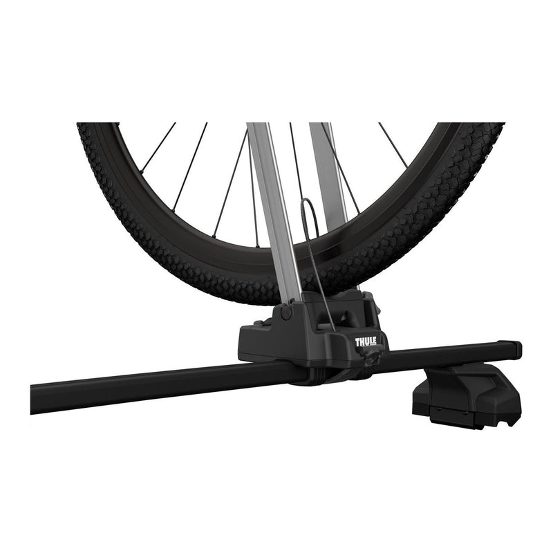 Thule Front Wheel Holder front wheel holder roof bike rack aluminium Roof Bike Rack Thule - UK Camping And Leisure