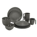 Bo-Camp Tableware Stone 16 Pieces Grey Bo-Camp - UK Camping And Leisure