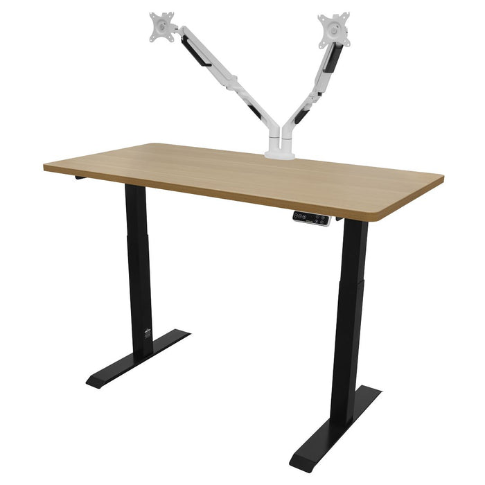 Dellonda Electric Height Adjustable Standing Desk 1400 x 700mm Dual Motor 100kg Dellonda - UK Camping And Leisure