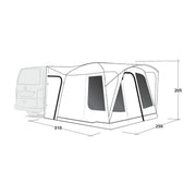 Outwell Pine Hills Awning Grey Outwell - UK Camping And Leisure